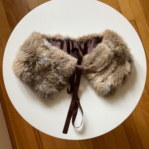 Real Rabbit Fur Collar - Picture 1 of 6